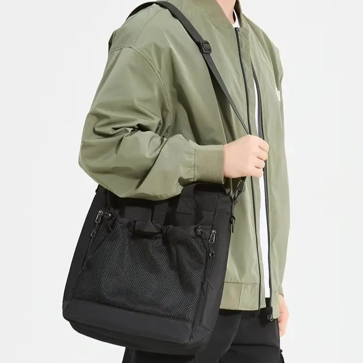 Student male hand-held shoulder bag workwear, large-capacity Oxford fabric waterproof all-season handbag