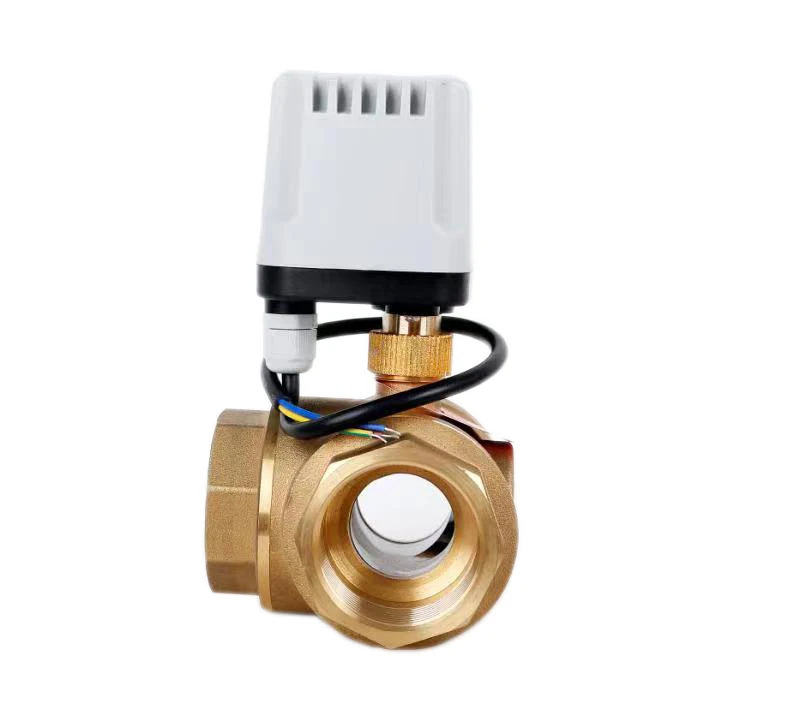 Imagem -03 - Vias Ip65 à Prova Impermeável Água Válvula de Esfera Motorizada Fios Controle t l tipo Bronze Válvula de Esfera Elétrica 11 1-1