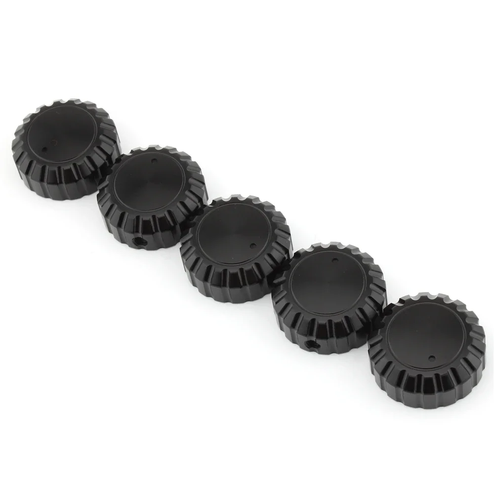 Radio stereo volume control rotary button Knobs trim kit For Honda Goldwing GL1500 1988-2000 aluminum 5Pcs Black accesorios Moto