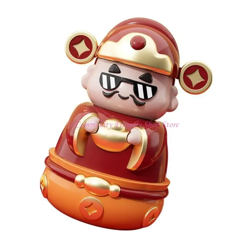 

85AE Piggy "God of Wealth" Decoration Ornaments Kids Funny Pleasant Home Craft