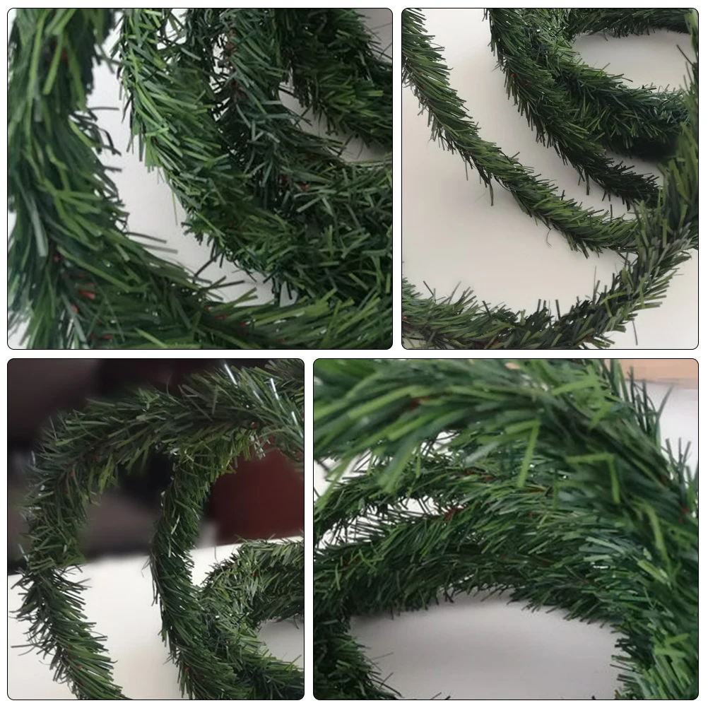

Artificial Wreath 30cm Diameter Plastic Christmas Pine Decorations Home Green Holiday DIY nament Party