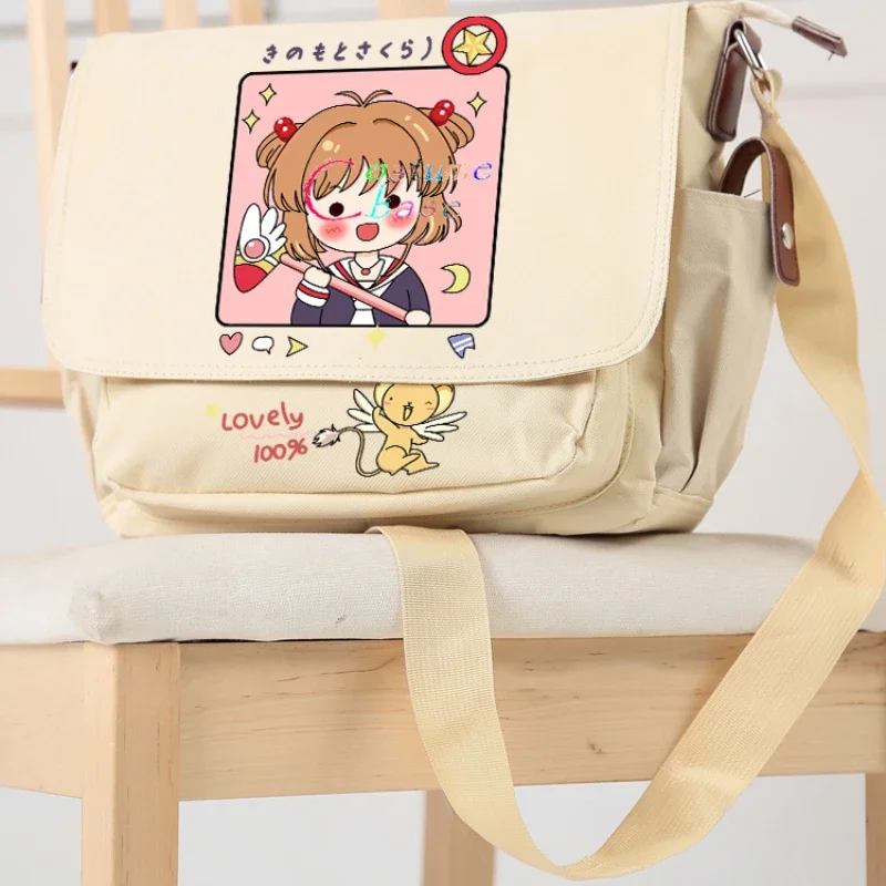 Anime Cardcaptor Sakura borsa a tracolla Satchel borse per libri borse da viaggio borsa per cartoni animati zaino per borse a tracolla per studenti