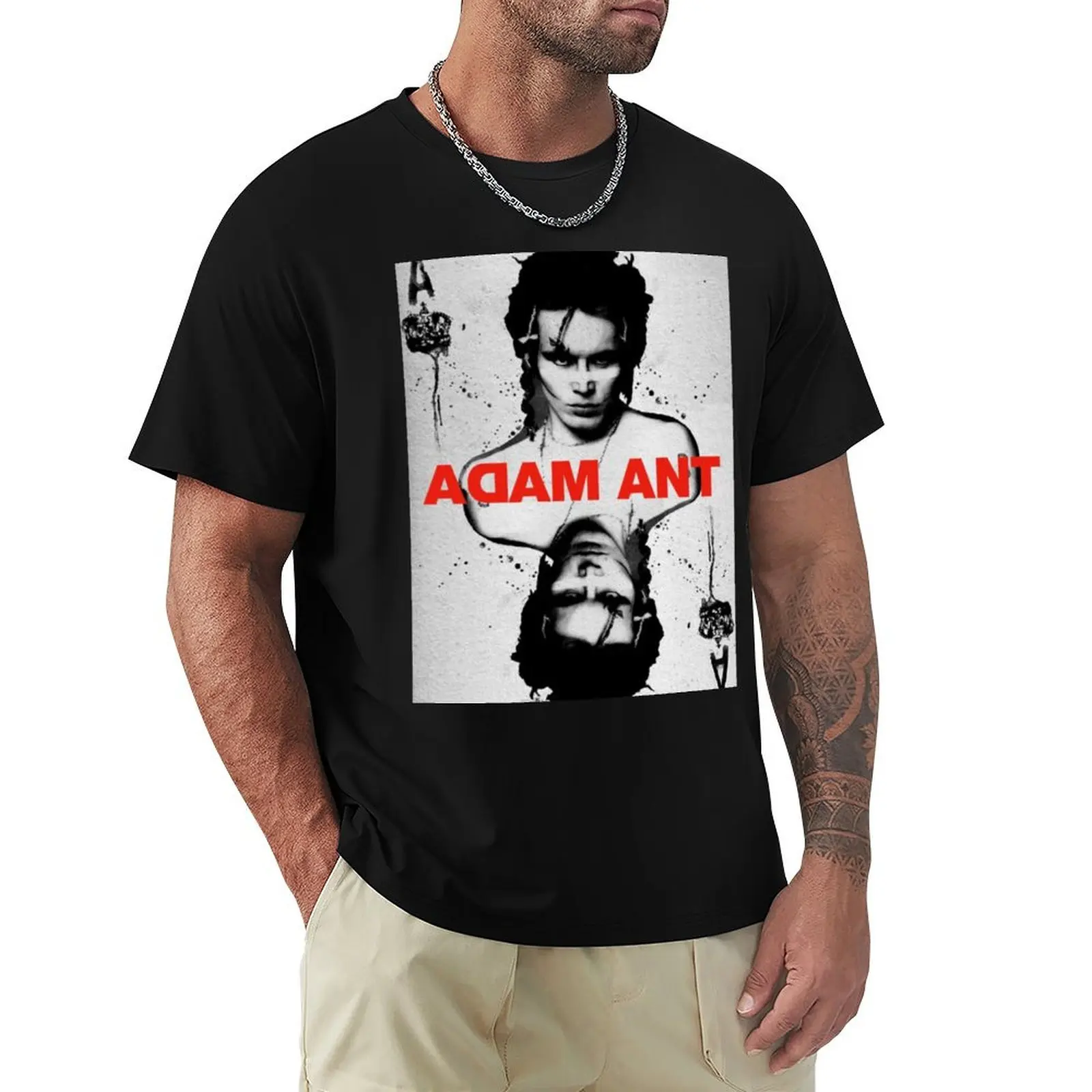 

Ace of ants - Adam Ant playing card T-Shirt Louboutins vintage clothes T-shirts man men t shirts