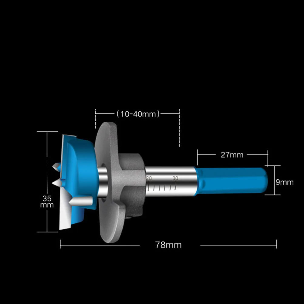 

35Mm Tungsten Steel Hole Saw Woodworking Drill Bit With Hexagonal Handle For Wood Plastic Plywood Cutting Tool Hole Drilling Pcs