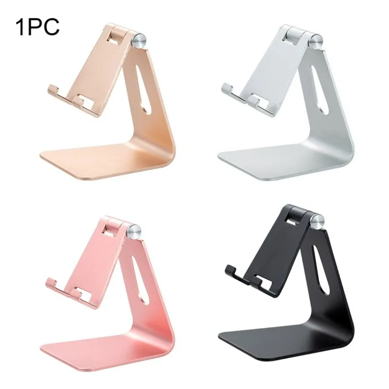 1Pc Aluminum Alloy Phone Holder Foldable Desktop Tablet Multifunctional Lazy Live Streaming Holder