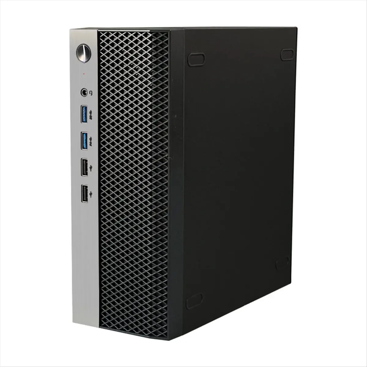 *A99Z Mini ITX Computer Case HTPC Chassis with 4XUSB Support 1U PSU Compatible with MINI-ITX Motherboard
