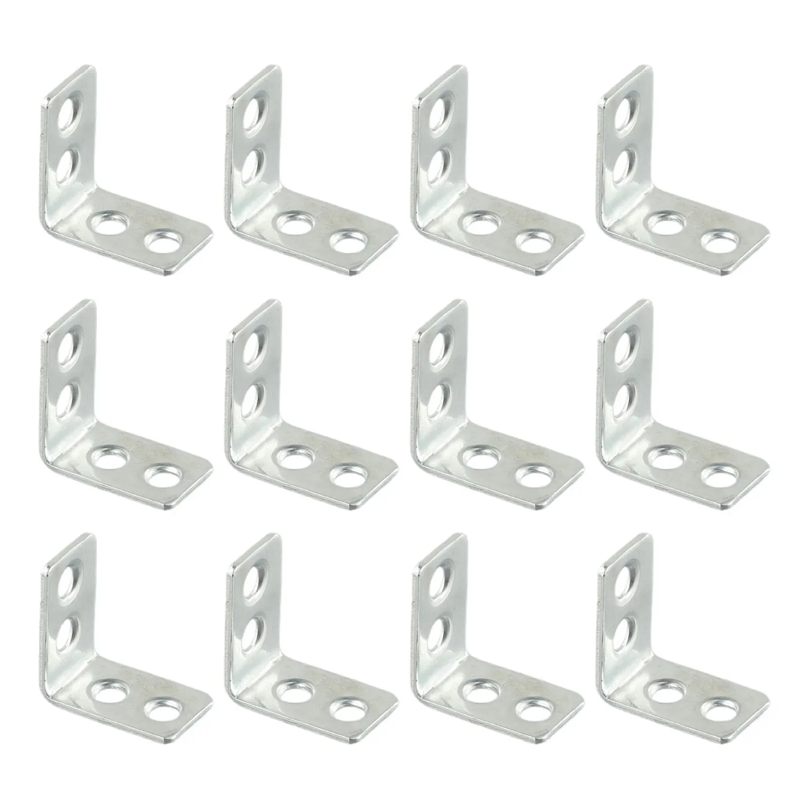 12pcs L Shaped Corner Brackets Metal Corner Braces Drawer Shelves Wall Bracket Fixing Right Corner Brace Furniture Hardware