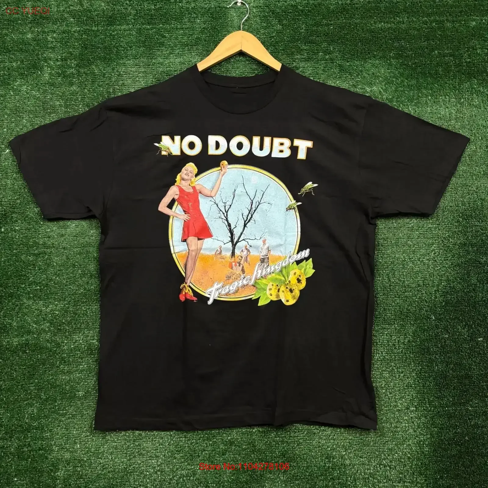 

Футболка No Doubt Tragic Kingdom Rock Band, размер Extra Large, винтажная, с эффектом потертости, слегка модная, удобная, стильная, унисекс, повседневная.