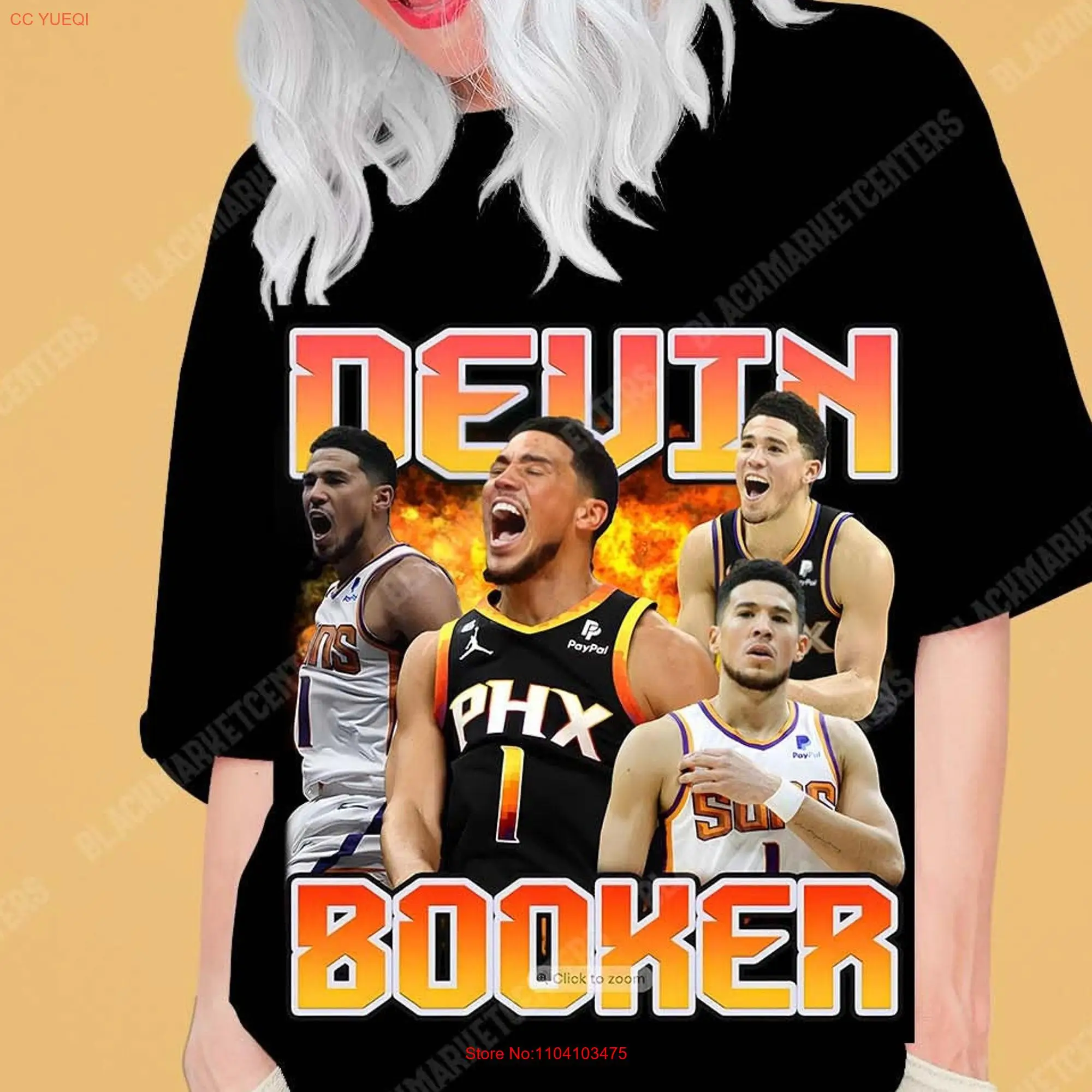 Devin Booker Phoenix Basketball T Shirt Suns Christmas Oversized hoodie sweat hd design quality long or short sleeves