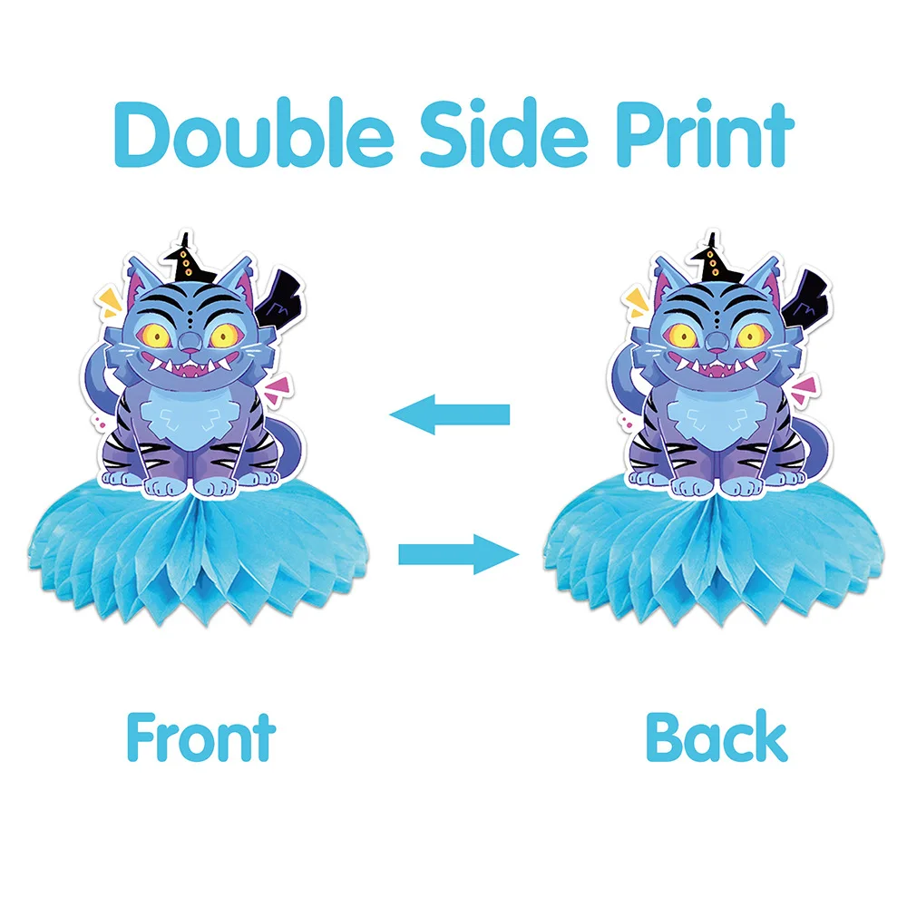 Figurki anime Kpop Demon Hunter, dekoracje na przyjęcie urodzinowe dla dzieci, ozdoby w kształcie plastra miodu, rekwizyty do dekoracji biurka, prezent.