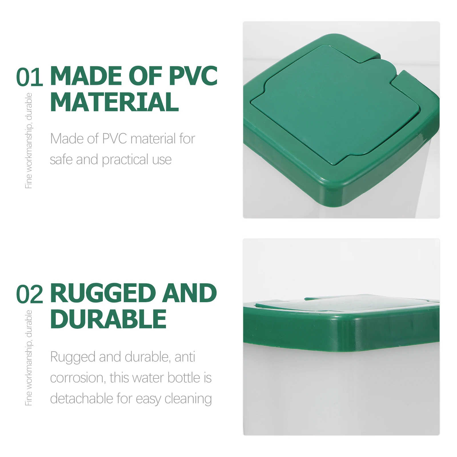 

Pet Water Fountain High-grade PVC Bunny Waterer Bottle Cage Dispenser Automatic Feeder Rabbit Bowl Drinker Puppy Safe No Leakage