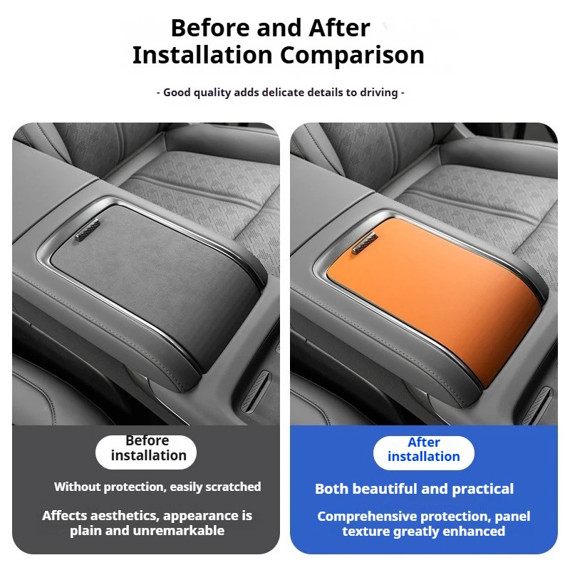 ل Zeekr 7X لوحة مركزية للسيارة زخرفية لوحة وحدة التحكم المركزية من جلد الغزال ملصق حماية ملحقات التعديل الداخلي