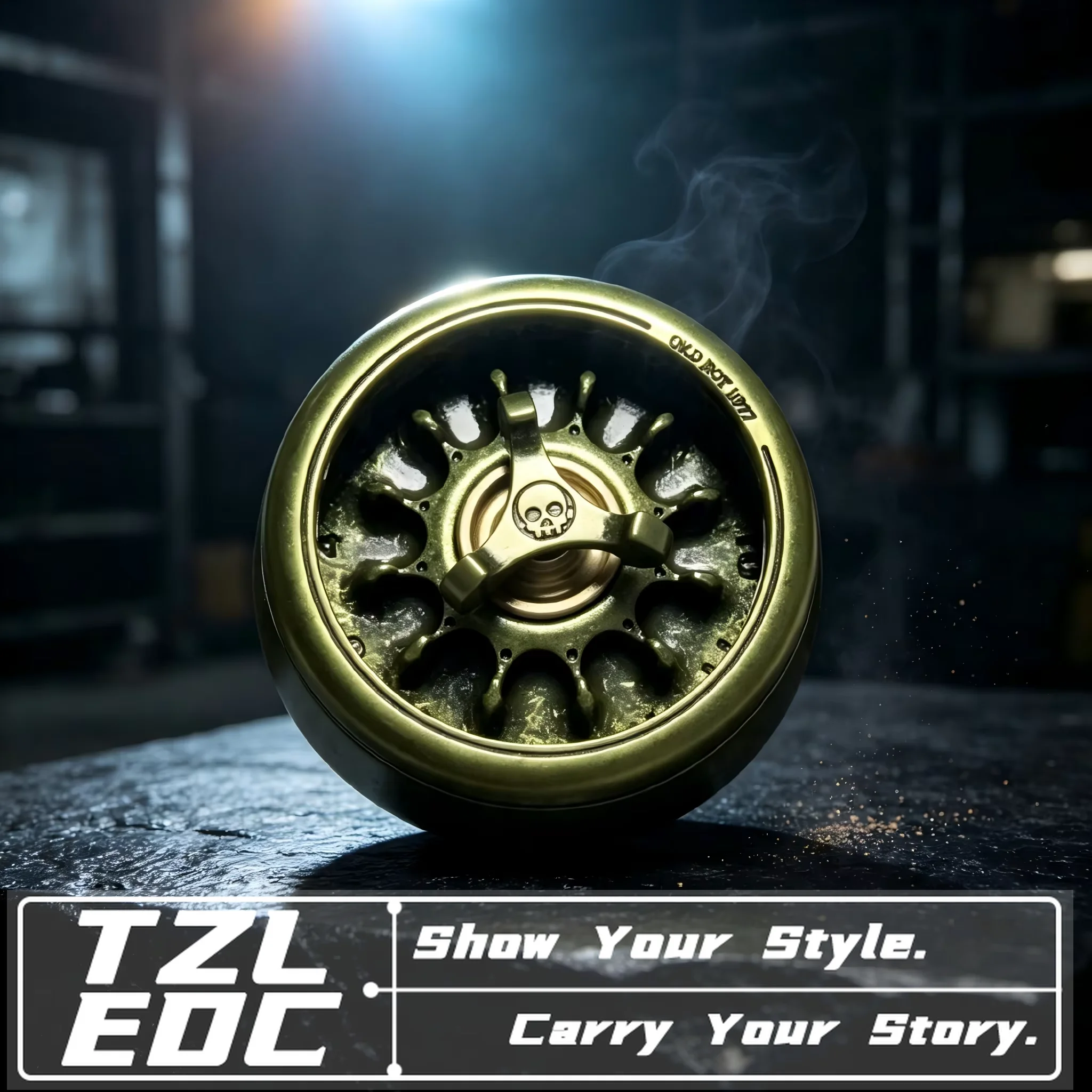 Metal EDC Fidget Spinner Aged Bronze Hand Gyroscope Silent Rotation Stress Relief Desk Toy for EDC Collector