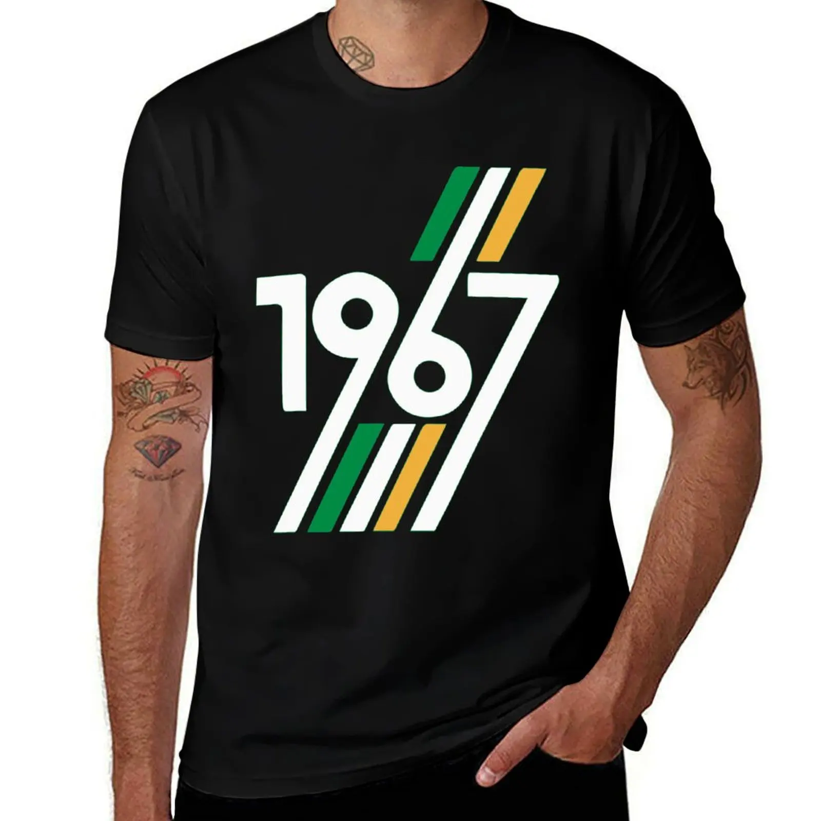 Lisbon Lions Retro 1967 T-Shirt tops anime tshirt Men's clothing