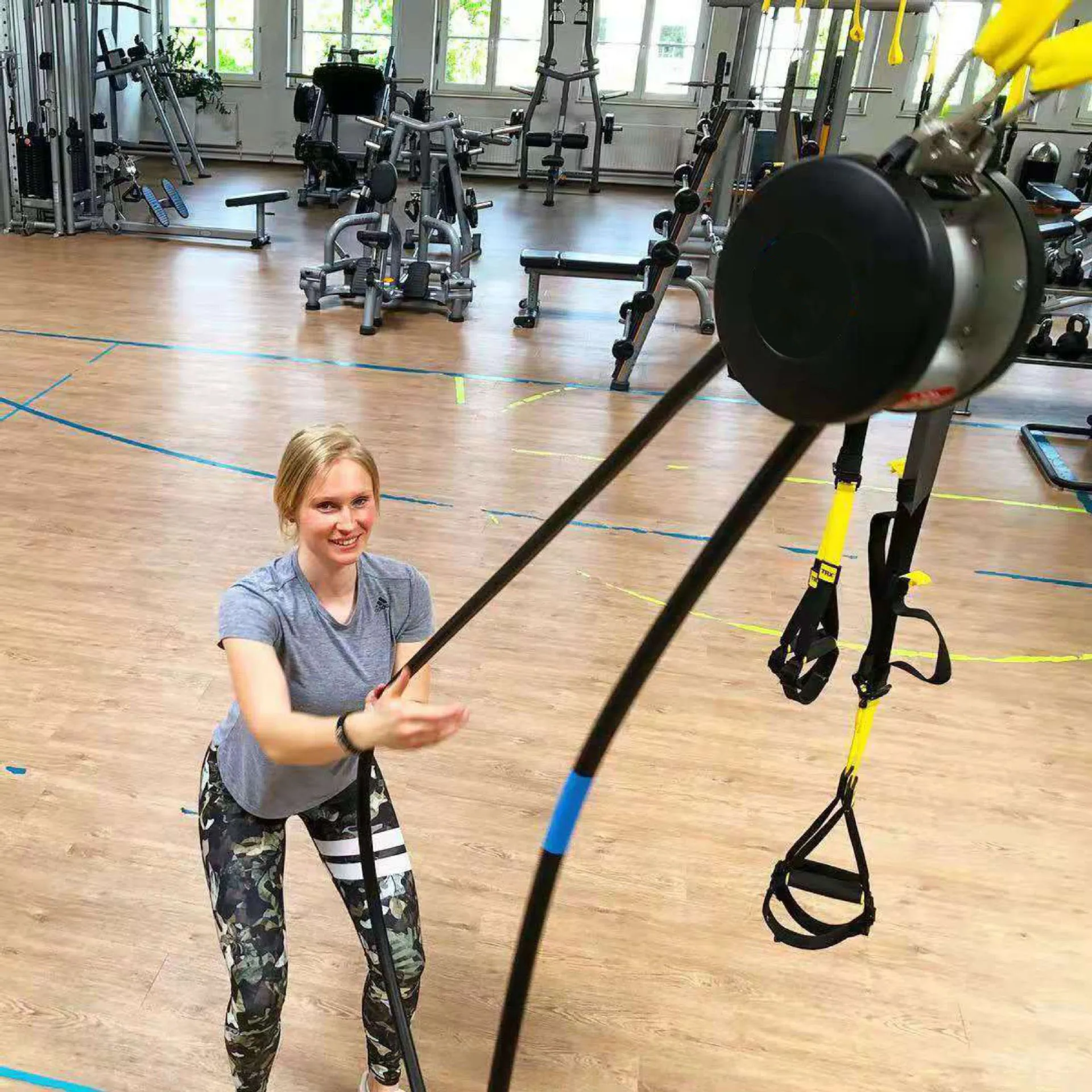 

Suspension Endless Rope Trainer Core Power Training Hanging Easy And Exercise Home Or Gym Resistance Magnetic Control 6 Levels