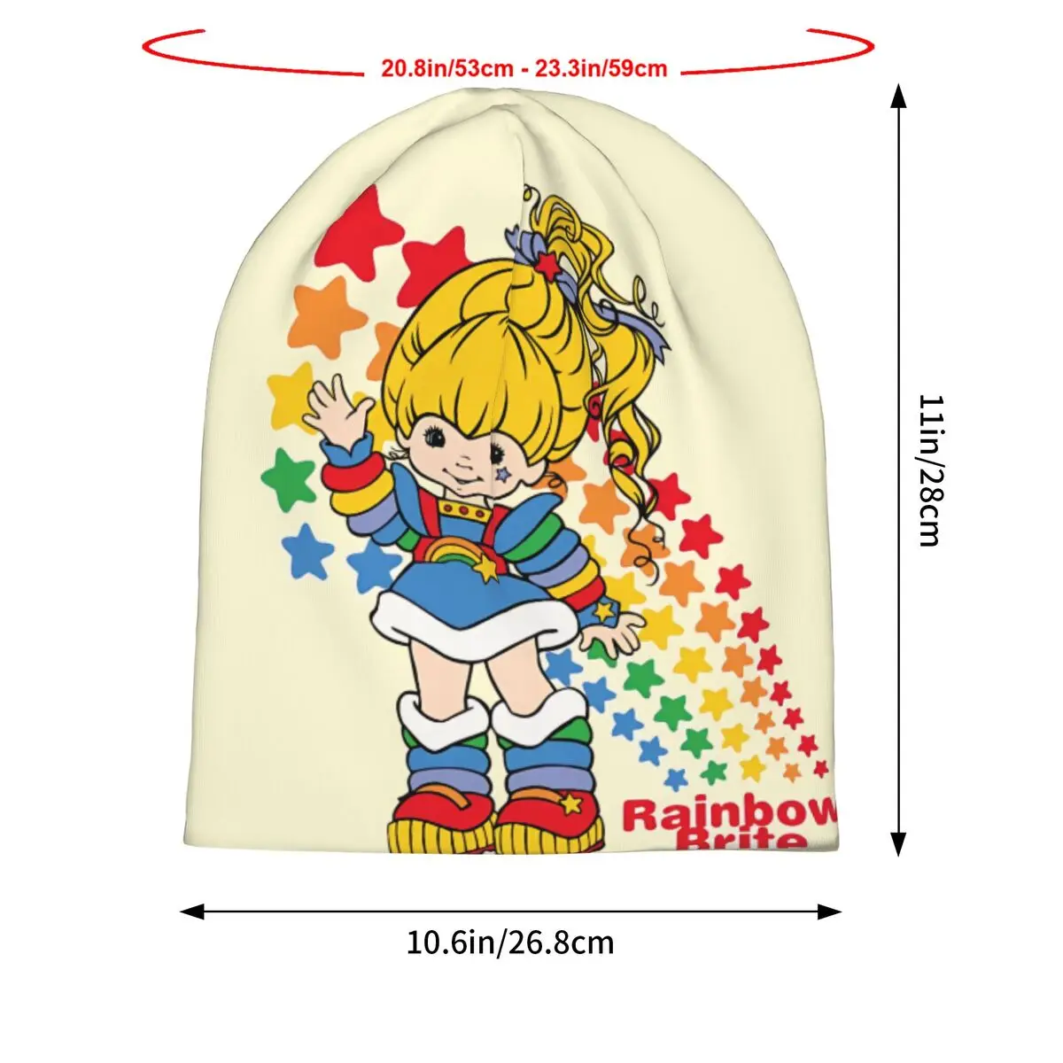 Rainbow Brite Hat Pullover Children Thin Warm Male Polyester Caps