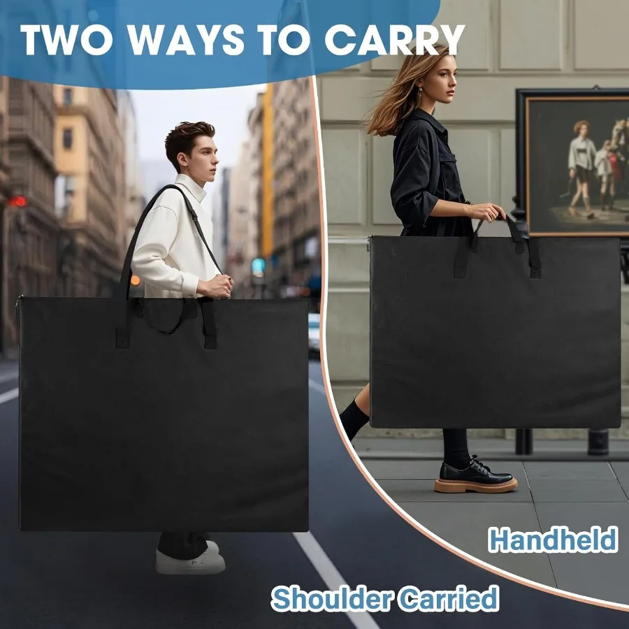 กระเป๋าใส่ผลงานศิลปะขนาดใหญ่พร้อมดีไซน์น้ำหนักเบาและสายสะพายไนลอนที่ทนทานเพื่อการพกพาและจัดเก็บผลงานศิลปะได้ง่าย