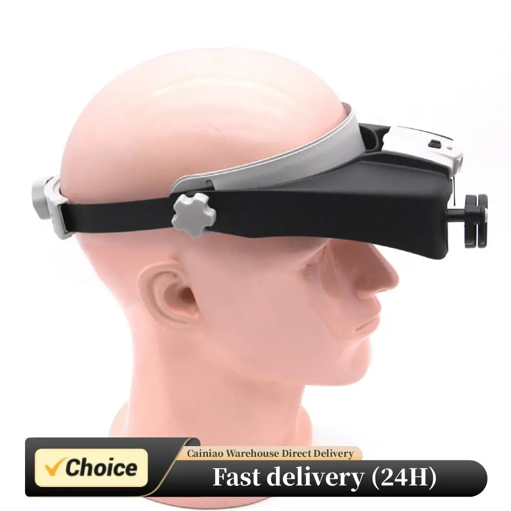 

HD-очки, лупа, повязка на голову, шлем, увеличительные очки, оптические очки, лупа с 3 светодиодами, 5, съемная линза