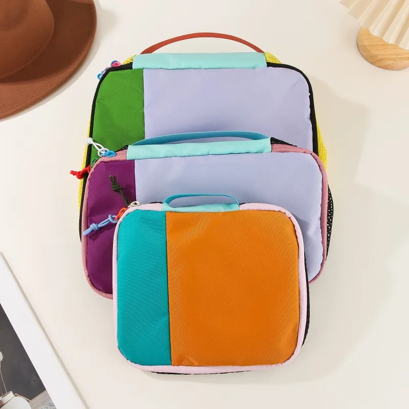 Dreiteilige Aufbewahrungstasche mit Reißverschluss, leicht und im lässigen Stil, geeignet für Make-up, Reise- und Business-Taschen für Toilettenartikel. – Detail 8