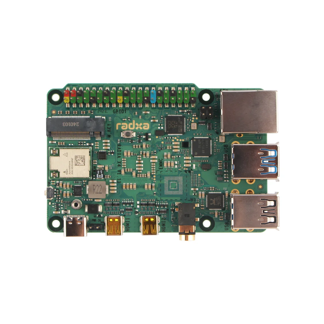 Radxa X4 Met Intel N100, Dubbele 4K-Output, 2.5Gbps Ethernet, Pcie 3.0 M.2 M Sleutel, Wifi-5/6, High-Performance Sbc