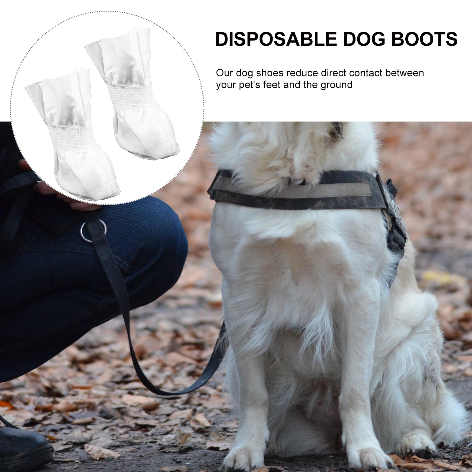 

4pcs Pet Foot Cover Cloth Boots Shoes for Cats Dogs Outdoor Small Booties Disposable Dog Booties Protect Paws Hot Cold Surfaces