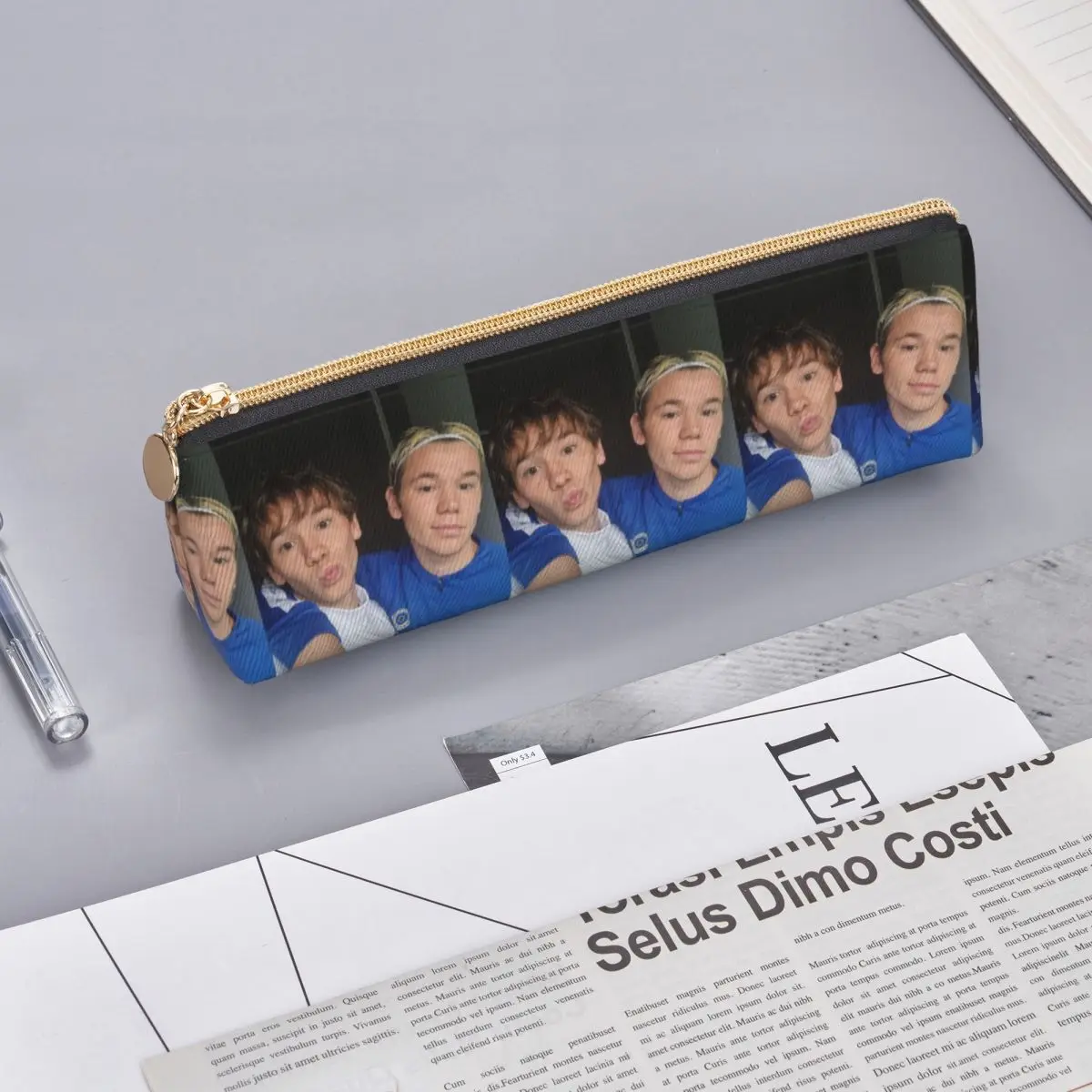 ماركوس ومارتينوس السويد النرويج يوروفيجن مقلمة مقلمة الحقيبة لوازم القرطاسية صندوق القلم حقيبة أقلام رصاص لهدايا الطلاب #6