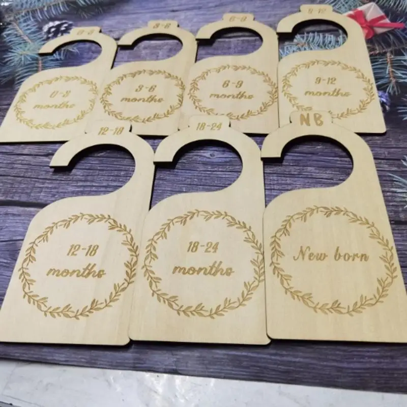 97BE Baby Clothes Mom Gifts Hanging Closet Divider Baby Closet Size Divider