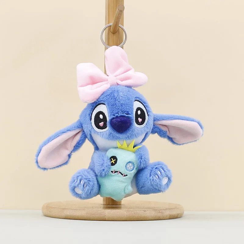 Porte-clés en peluche avec nœud papillon, poupée de Couple, sac à dos, pendentif de décoration, jouet pour enfants, poupée à pince, cadeau d'anniversaire, 2025