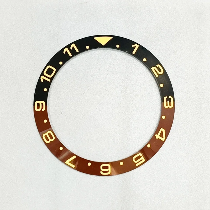 38mm Ceramic Watch Bezel Ring Fits Seiko NH35 NH36 7S26 Watch Case Bezel Size 38mmx30.5mm Replace Modify Part Accessories