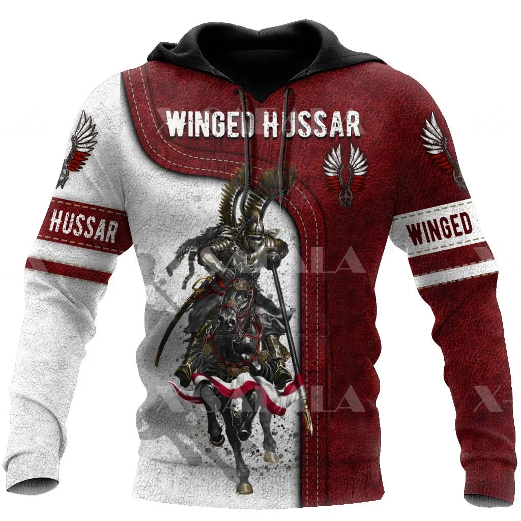 

Polish Winged Hussars Poland 3D Printed Hoodie Man Female Zipper Pullover Thick Cotton Hooded Jersey Streetwear Tracksuits