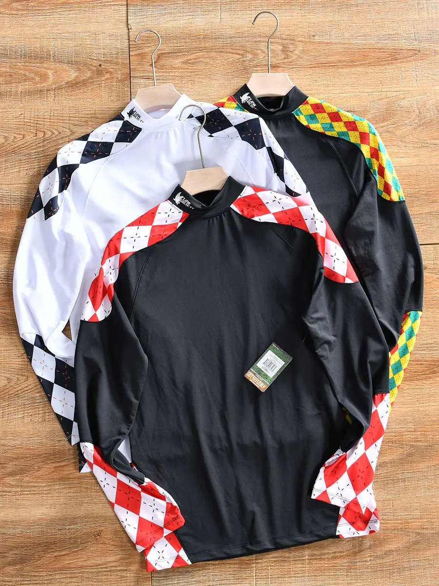 Men's Fitness T-shirt Long Sleeve Silicone Anti-slip Breathable Quick Dry Spring Summer Outdoor Cycling High Elasticity T-shirt