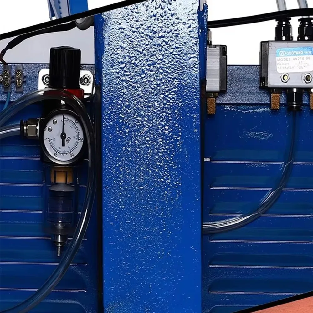 Automatic Pneumatic Wood Frame Nailing Machine with Photo Frame Corner Cutting Feature for Woodworking Industry