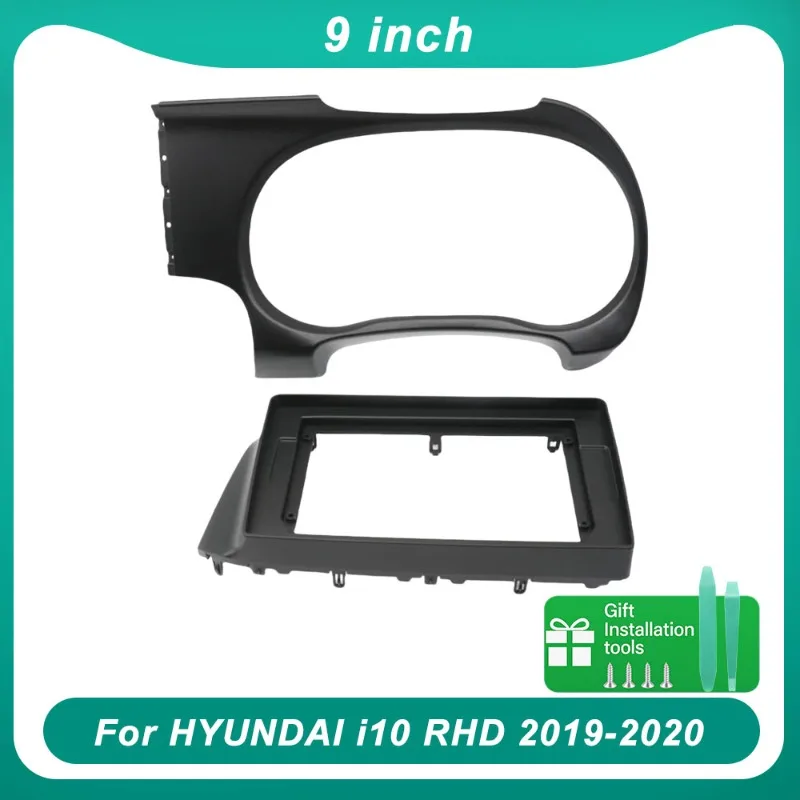 

Car Radio frame Audio Frame Audio Fitting Adaptor Dash Trim Kits android panel For HYUNDAI i10 RHD 2019-2020 Car Dvd Player