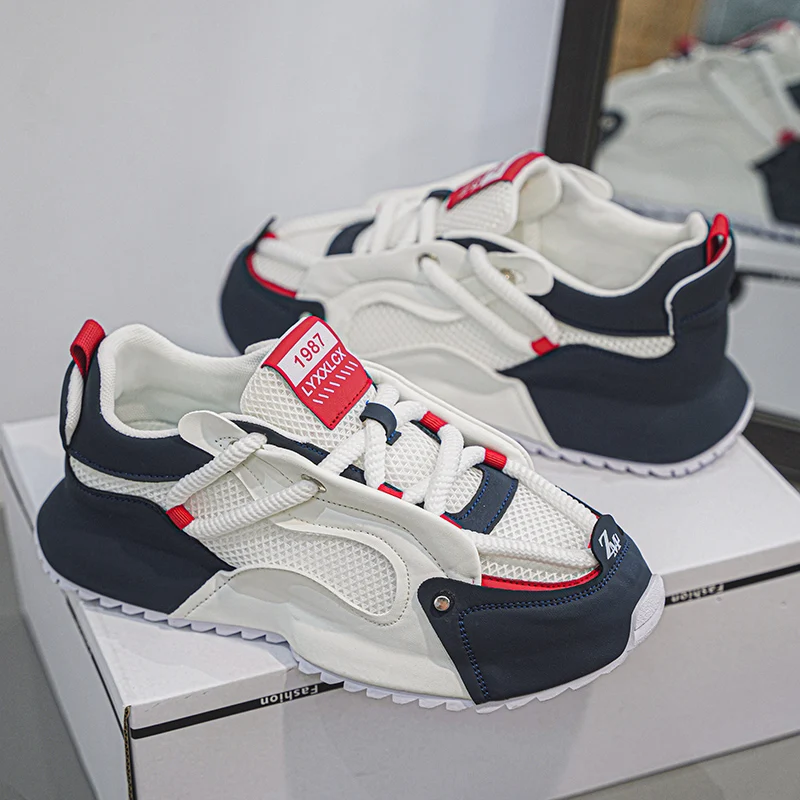 Men's breathable fashion casual sneakers Four seasons light soft-sole non-slip comfort outdoor racing running speed sports shoes