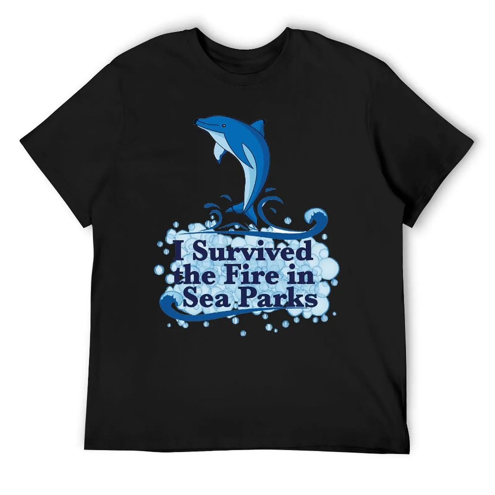 I Survived The Fire In Sea Parks Essential Tees Classic T-shirt Harajuku  Sports  Humor Graphic Leisure Eur Size