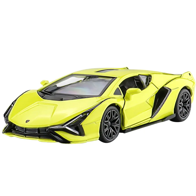 1:36 Sina Revuelto Racing Toy Car Model RMZ CiTY Diecast Miniature Pull Back Free Wheels Gifts