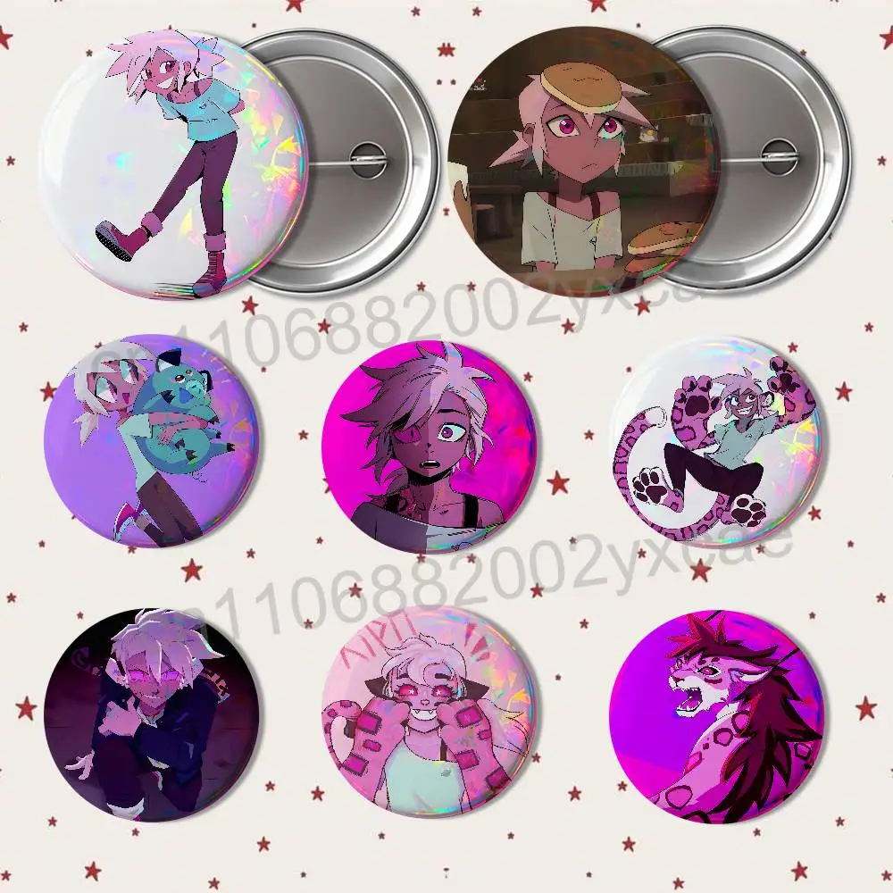 

Invincible Kipo Wolf Wonderbeasts HD Print 58mm 44mm Round Lapel Pins Pretty Derby Round Display Brooches Brooch Badges