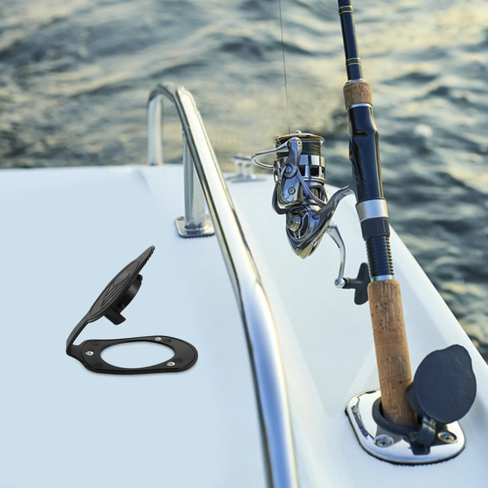

2Pcs Flush Mount Rod Holder Gasket Cap for Kayak Boat Fishing Rod Holder Accessory High Density Antislip Grip Universal