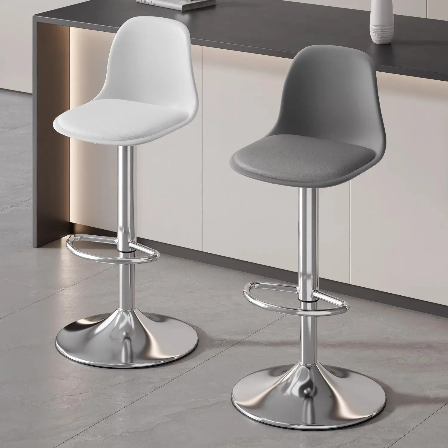 Elegant Modern Bar Chair Backrest Height Adjustable Traditional Bar Chair Casino Interior Bancos Para Barra Kitchen Furniture