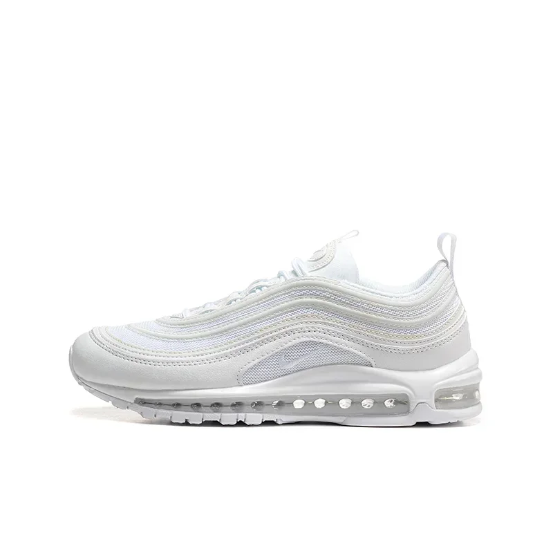 Nike Air Max 97 Men's Running Shoes Low-top Casual, Shock-absorbing, Anti-slip and Wear-resistant, Fabric Leather, Classic Style