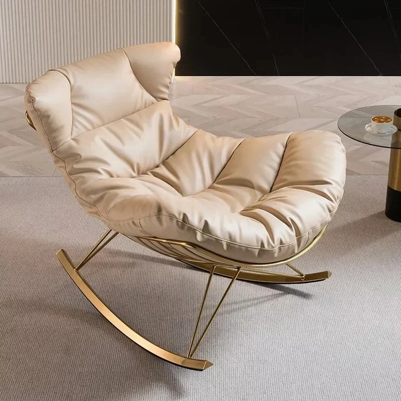 

zqEuropean-Style Balcony Lazy Rocking Chair Recliner Home Rocking Chair Living Room Leisure Single-Seat Sofa Chair