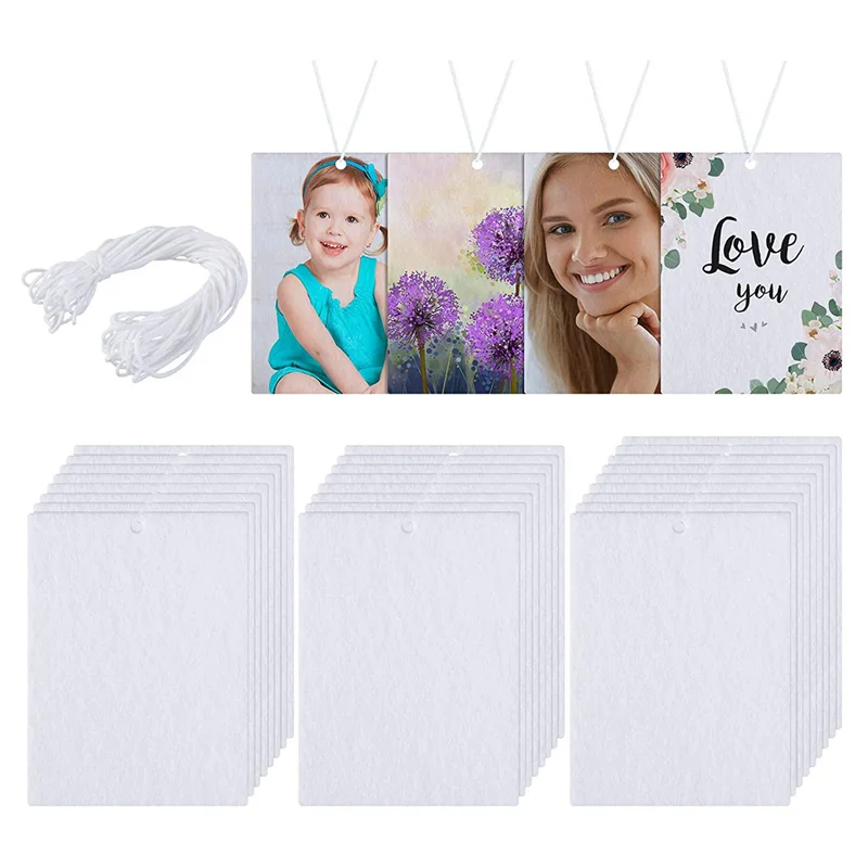 أجهزة المتسوق 50 قطعة صفائح معطّر الهواء للسيارة التسامي صفائح معلقة معطرة للسيارة ورأى صفائح عطرة مستطيلة ذاتية الصنع