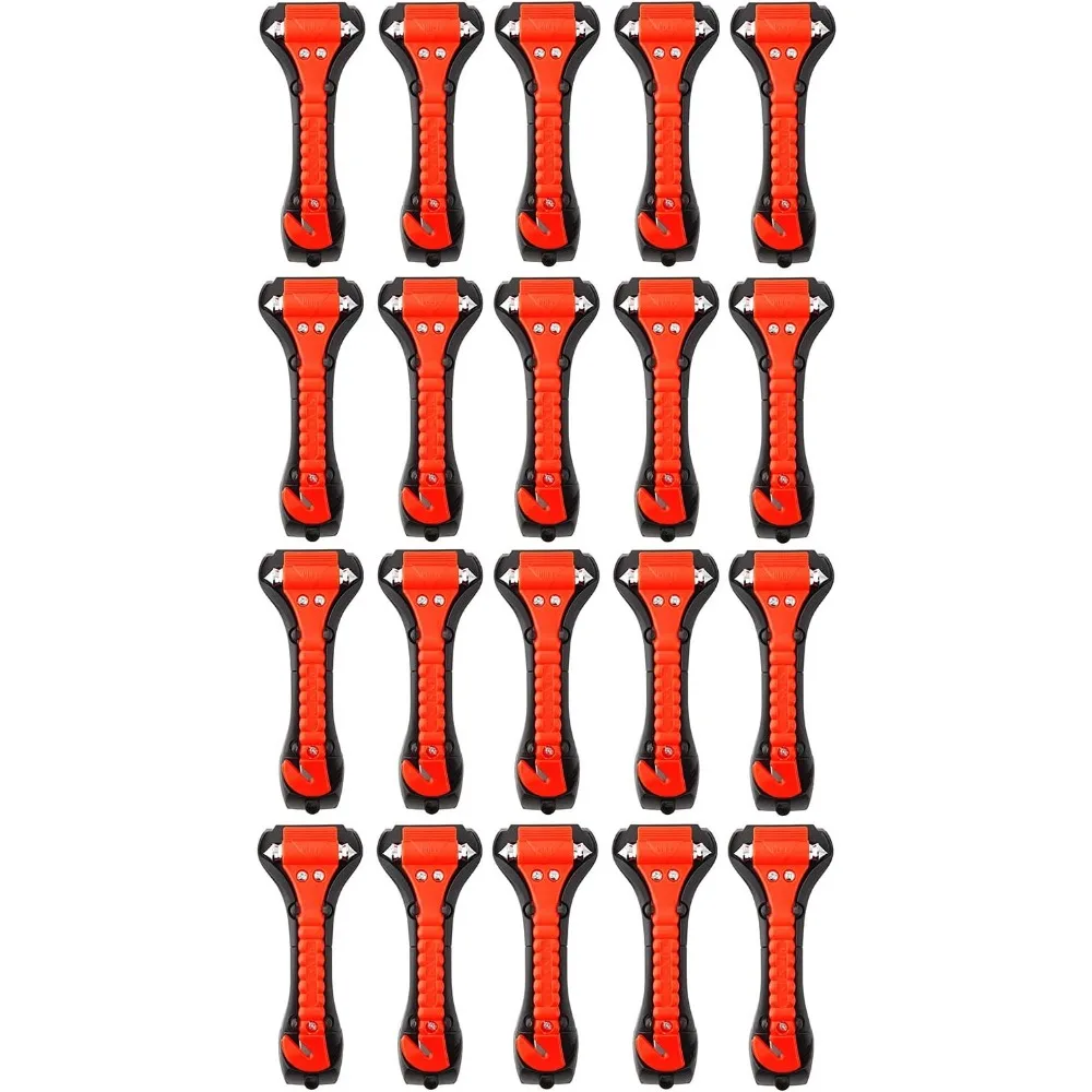 Car Emergency Escape Tool: 20-Piece Set with Window Breaker and Seat Belt Cutter