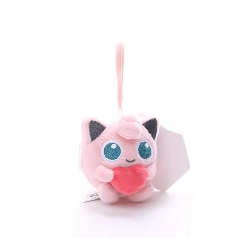 Genuine Pokemon Jigglypuff Love Series Kawaii Plush Stuffed Toy Keychain Backpack Pendant Keyring Doll Birthday Gifts For Kid