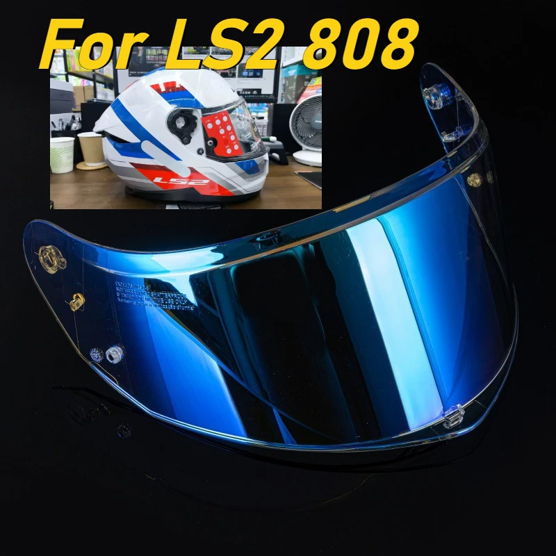 

For LS2 FF808 Scratch Resistant UV Protection HD Clear Motorcycle Helmet Replacement Lens Anti Fog Pins Special Visor