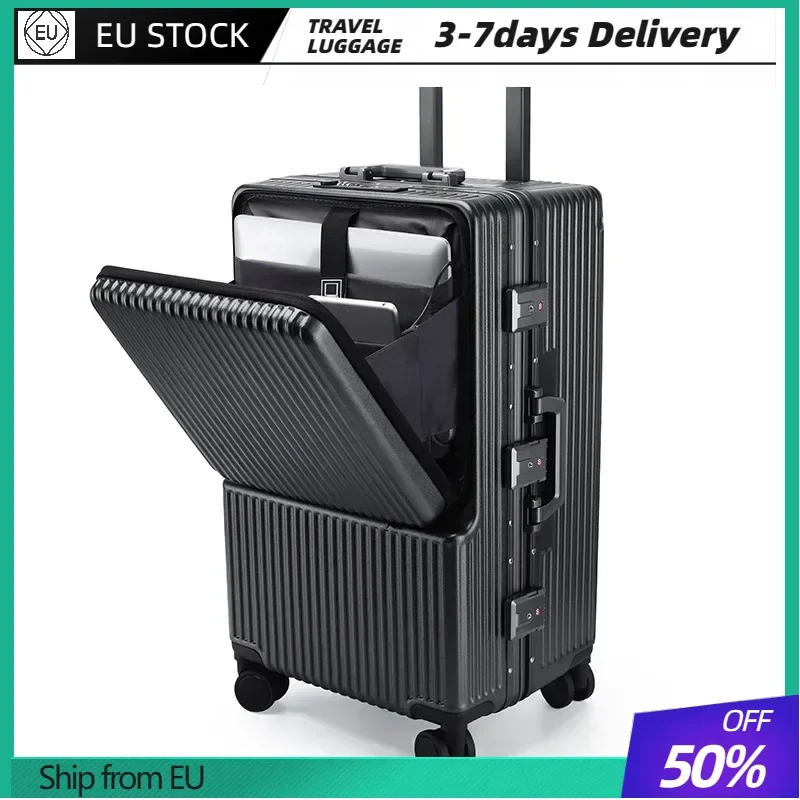 Multifunctional Suitcase Trolley Suitcase Computer Boarding Travel Luggage Large-capacity Suitcase Password Box Luggage