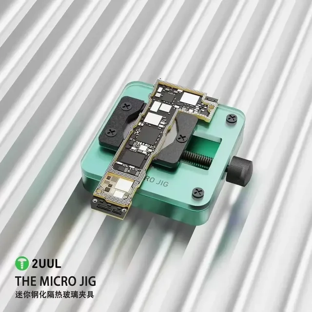 2uul oryginalny Micro Jig uniwersalny zacisk narzędzie do naprawy telefonu komórkowego z hartowanego szkła izolacyjnego MINI IC