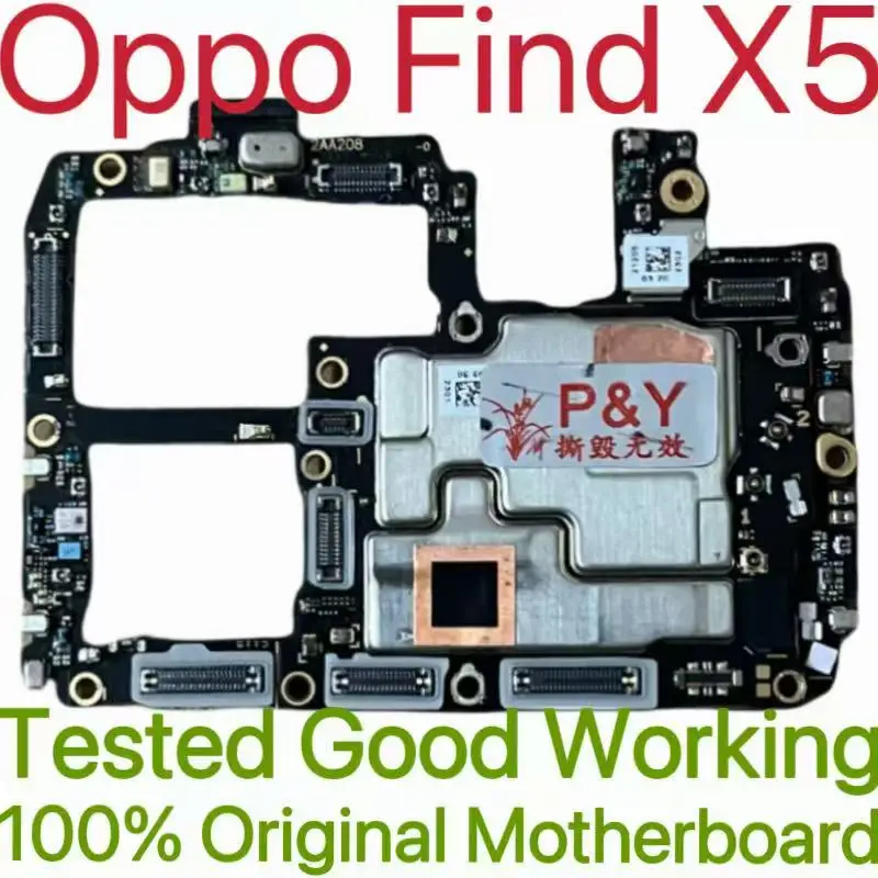 Global Version Original Unlocked Motherboard for Oppo Find X5 Tested Circuit Plate Main Logic Board for Oppo Find X5
