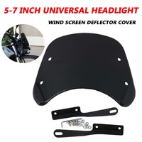 5-7 inch Universal Headlight Windshield Windscreen Wind Deflector For VOGE 500AC For Royal Enfield 350 Meteor Super SOCO TC