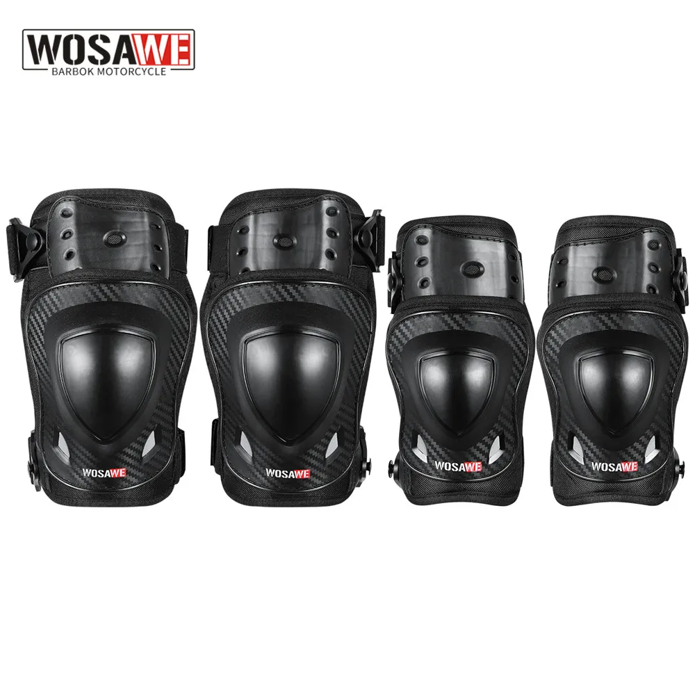 

WOSAWE Motorcycle Knee Pads Guards Elbow Racing Off-Road Protective Kneepad Motocross Brace Protector Motorbike Protectio